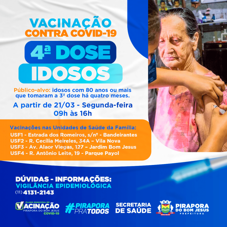 4ª Dose- Vacinação Idosos- Covid -19