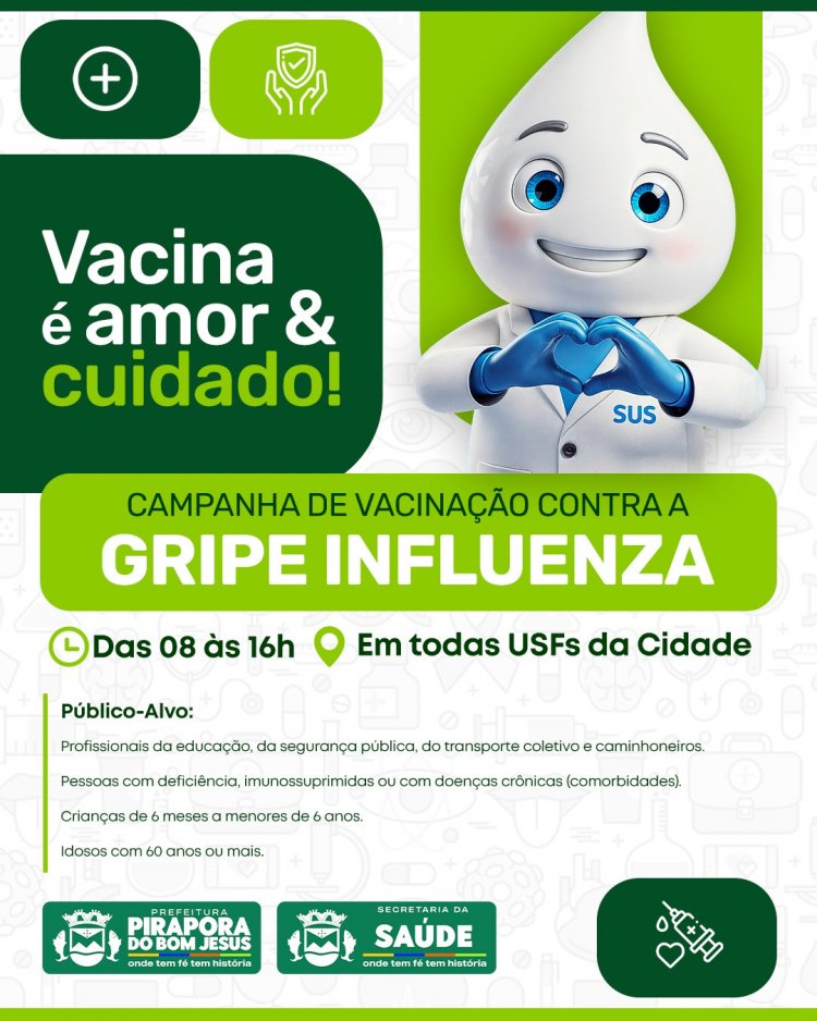 Campanha de vacinação contra gripe