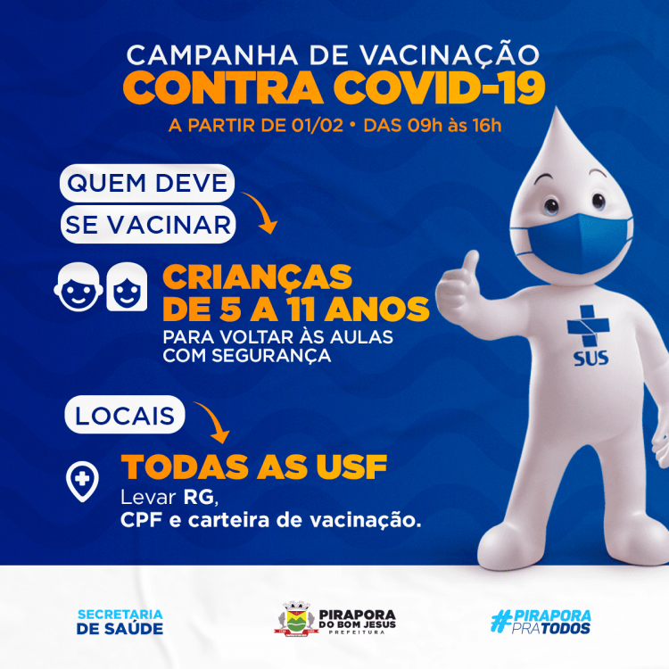 Vacinação contra a Covid-19 para crianças