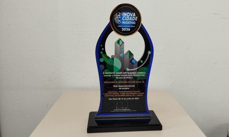 PIRAPORA É PREMIADA POR INOVAÇÃO DIGITAL